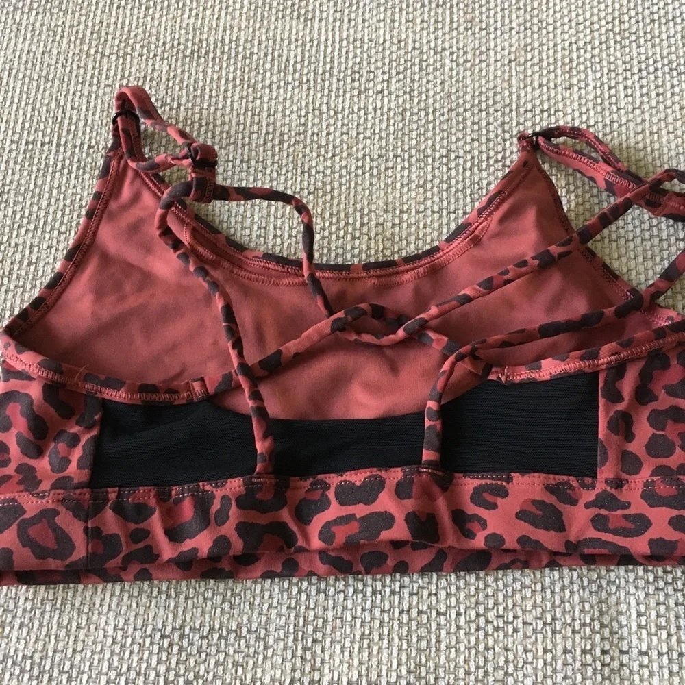Nike Leopard Print Sports Bra XS - Picture 2 of 4